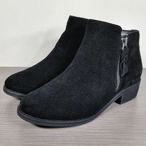 Blondo Liam Waterproof Bootie, Black Suede, Womens Size 6.5